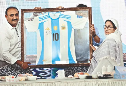 Lionel Messi envoie un maillot signé et les meilleurs voeux à Mamata