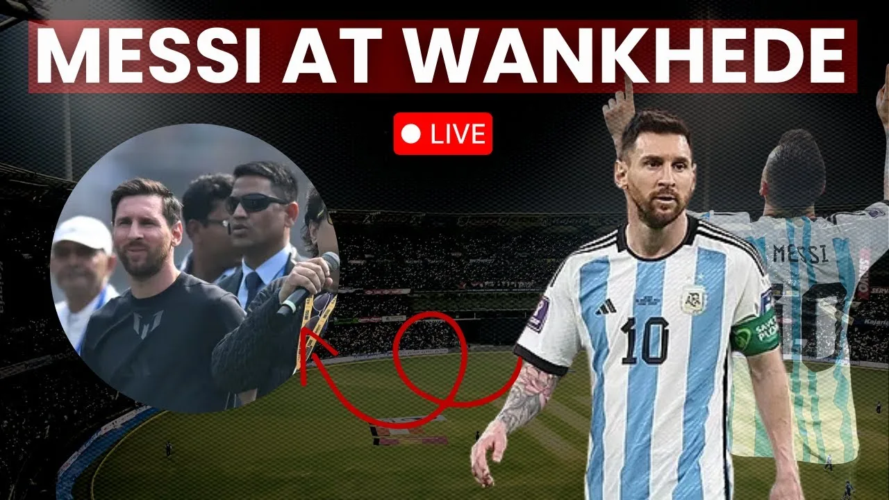 Regardez en direct : Lionel Messi à Mumbai | Leo Messi Goat India Tour 2025