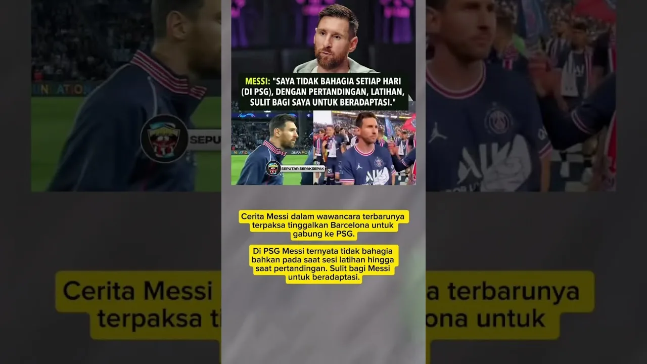 Messi sulit beradaptasi diPSG#leo #leomessi #lionelmessi #messi #psg #barcelona #intermiami #argent