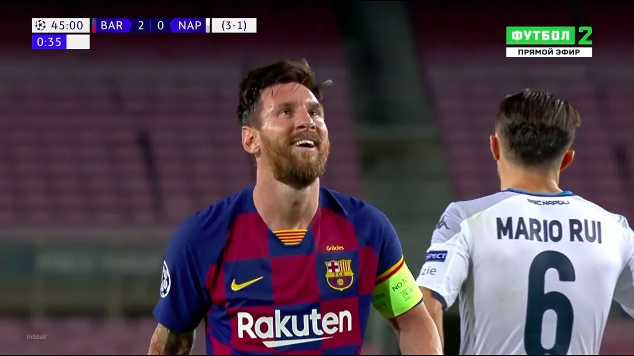 Lionel Messi Scores 2 goals vs Napoli (08/08/2020) 1080p