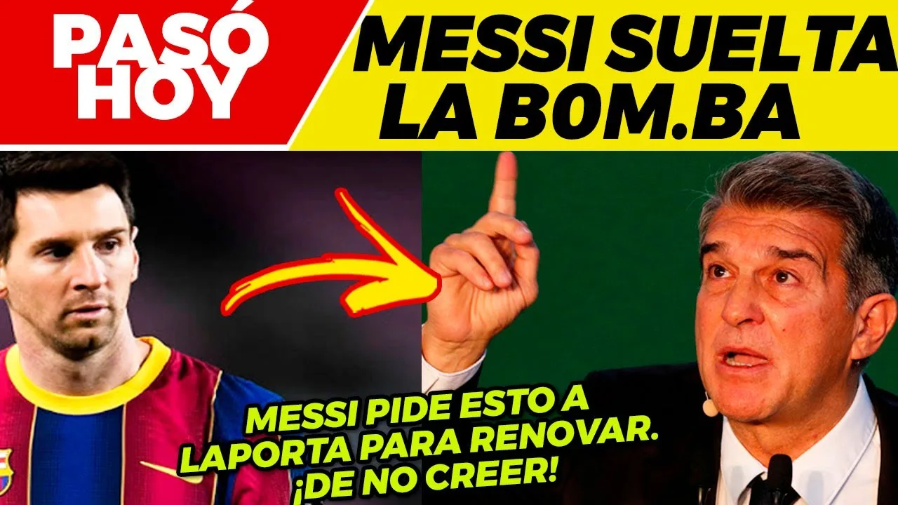 BRUTAL NOTICIA de LEO MESSI  CUMBRE LAPORTA KOEMAN