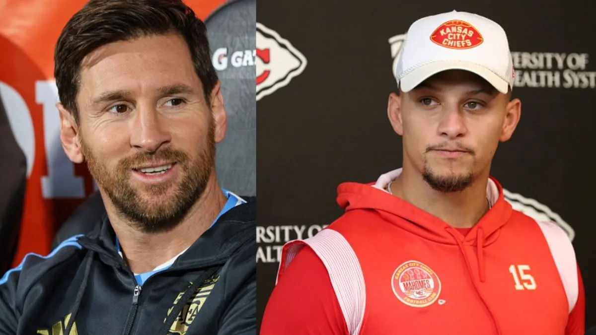 Lionel Messi et Patrick Mahomes donnent aux fans un moment unique alors que les deux sont sous le même toit