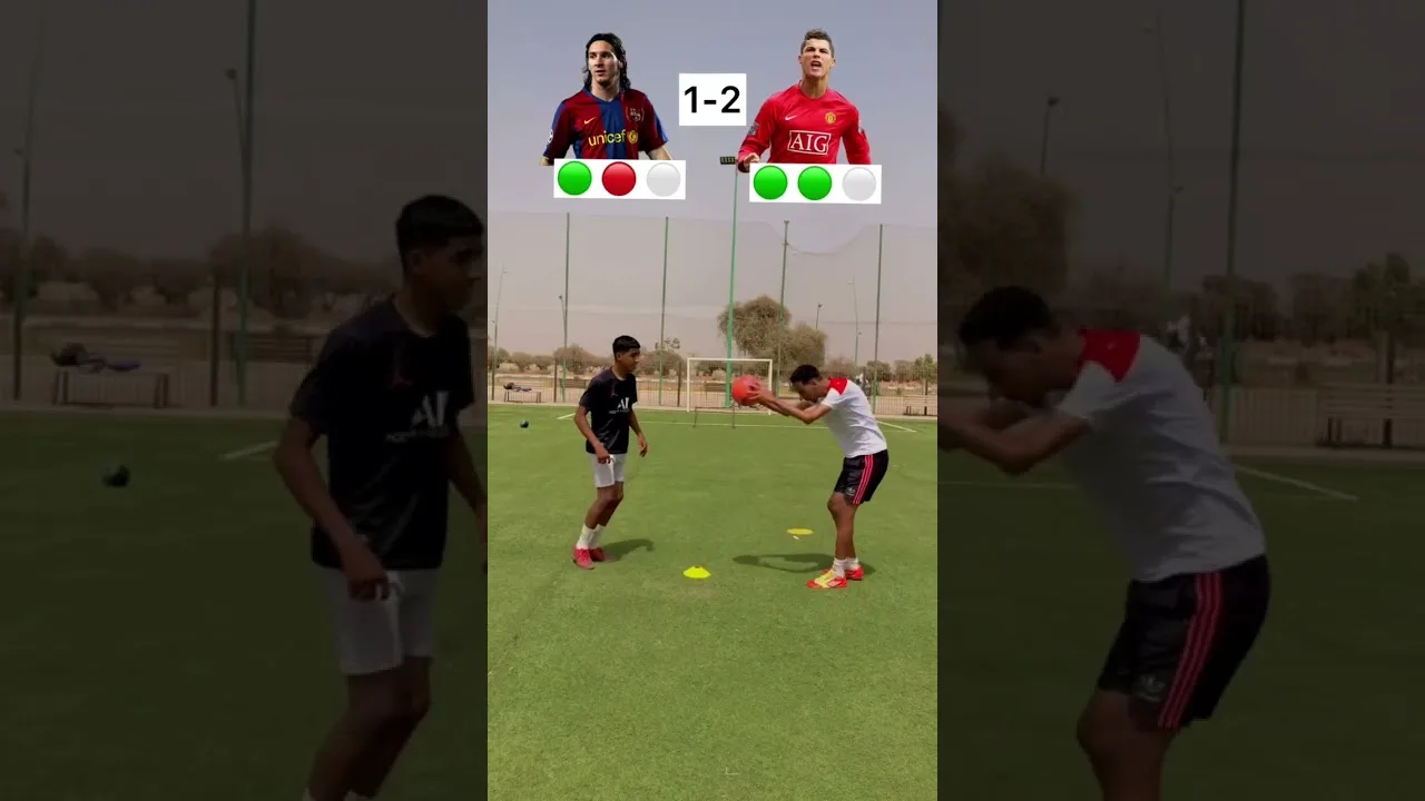 (CRISTIANO RONALDO)YOUNG 🆚 (LEO MESSI)YOUNG 🤩🔥⚽️🤔⁉️