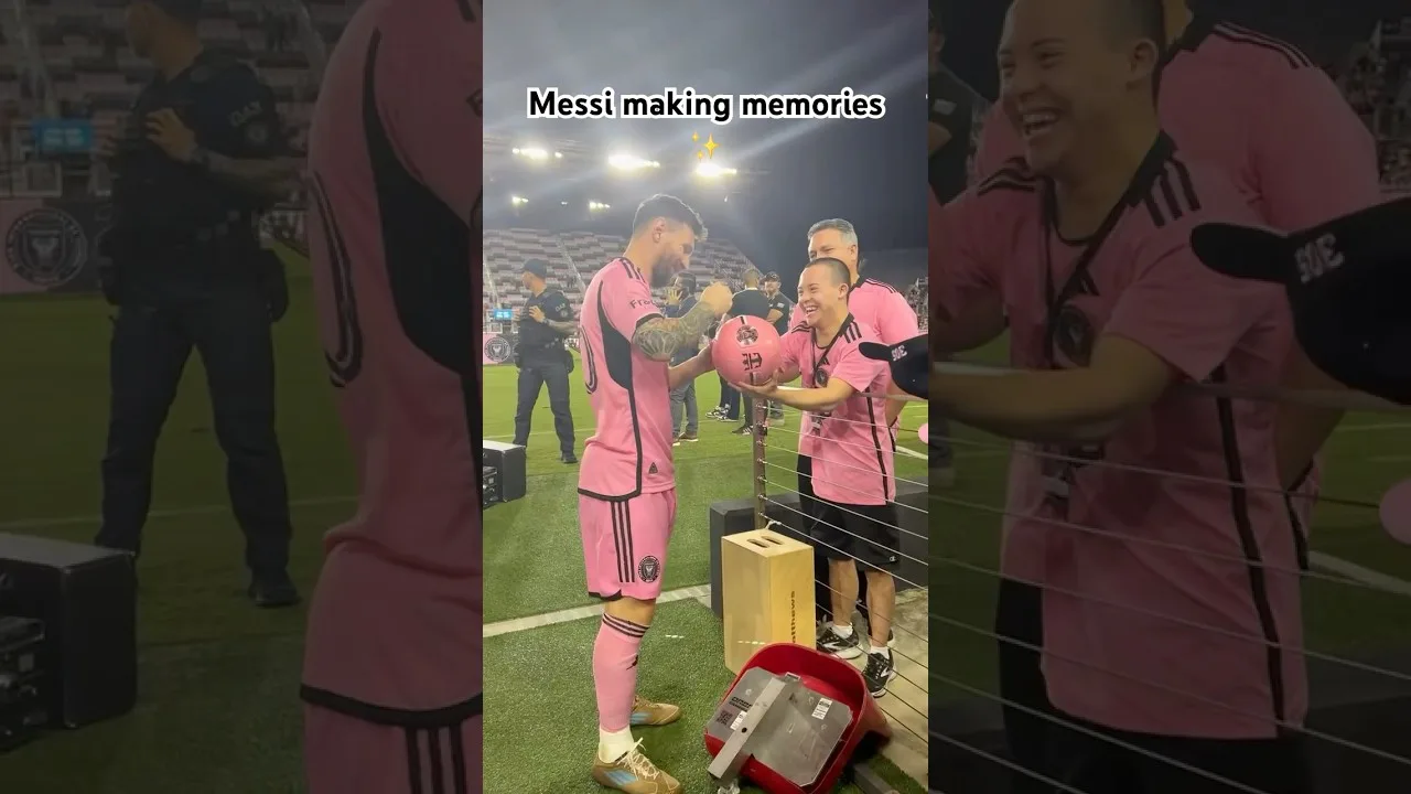 C’est ce que fait Messi ♥️