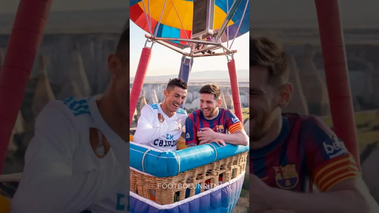 Ronaldo et Messi Cappadocia! #futbolShorts #football #Komikans #messi #LeoMess