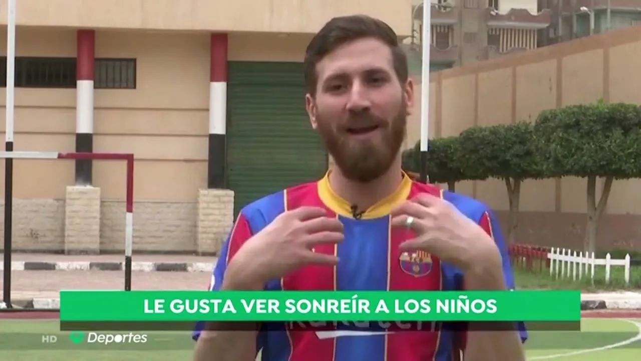 El doble egipcio de Leo Messi que usa su gran parecido para