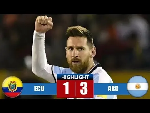 Leo Messi Hattrick ~ Ecuador vs Argentina 1-3 All Goals