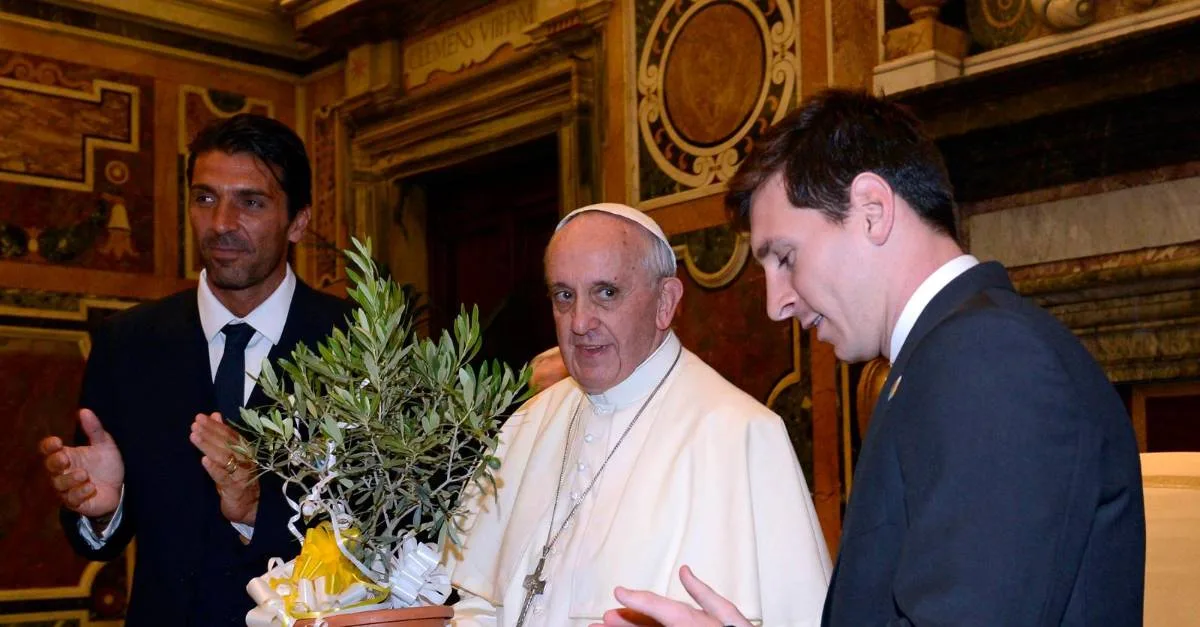 Lionel Messi a dédié hommage au pape François