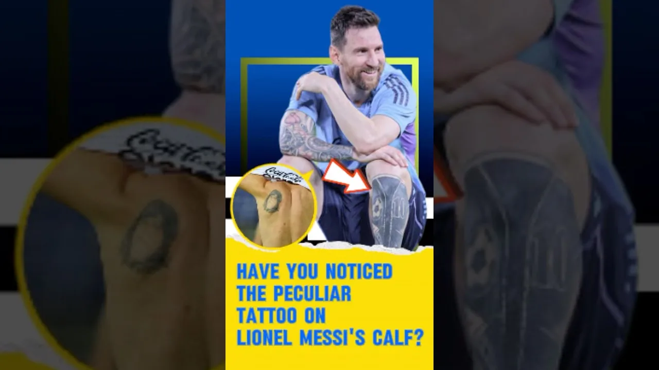 Did you notice Messi’s peculiar tattoo on his calf? #leomessi #football #soccer
