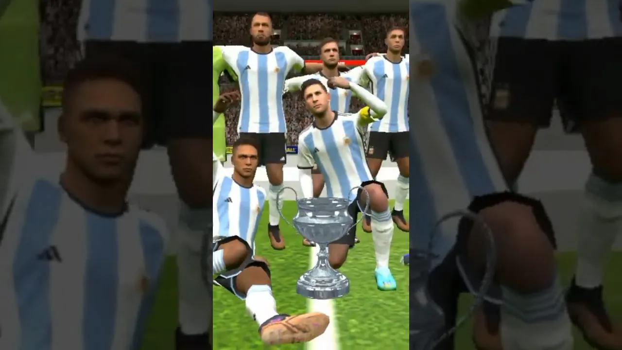 Leo Messi,Dünya Kupasını Kafasının Üzerine Kaldırıyor