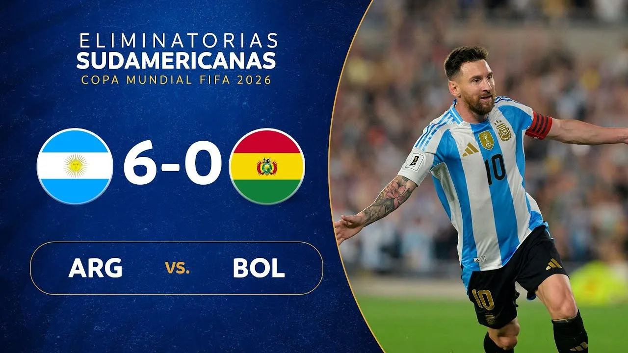 ARGENTINE contre BOLIVIE [6-0] | RÉSUMÉ | ÉLIMINATOIRES SUD-AMÉRICAINS | DATE 10