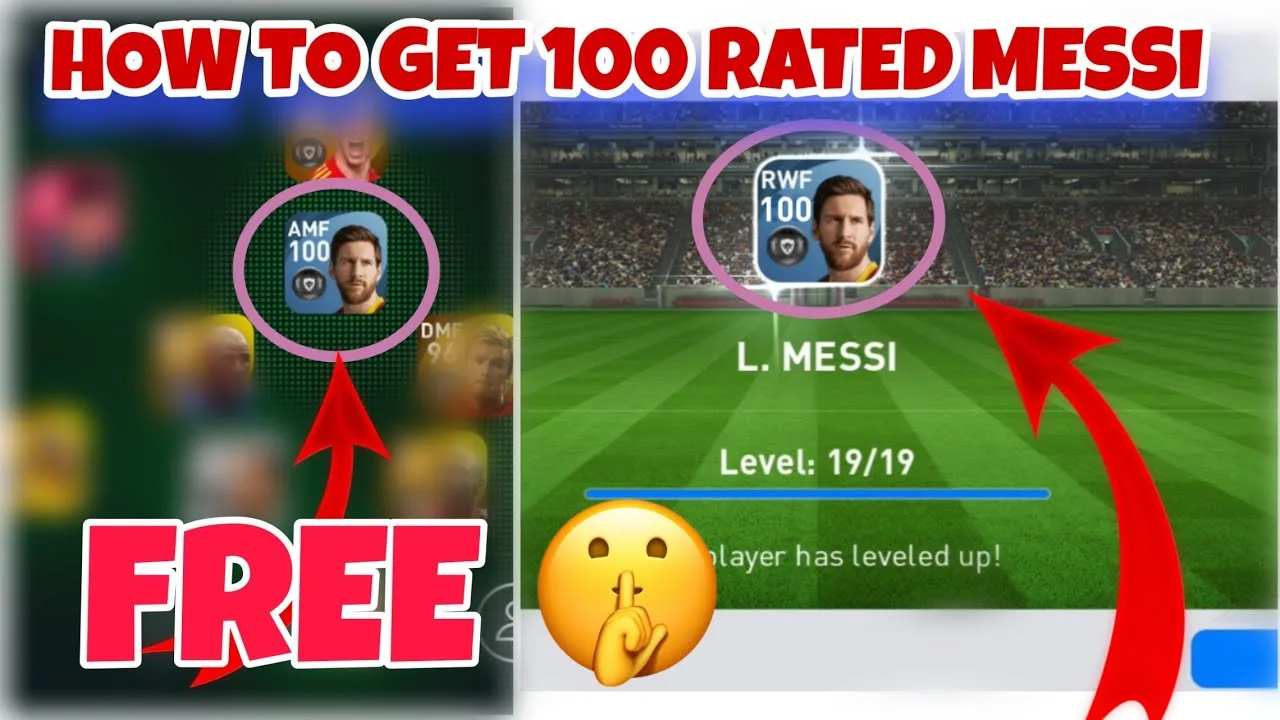How to GET 100 Rated Leo Messi in PES 2021 MOBILE