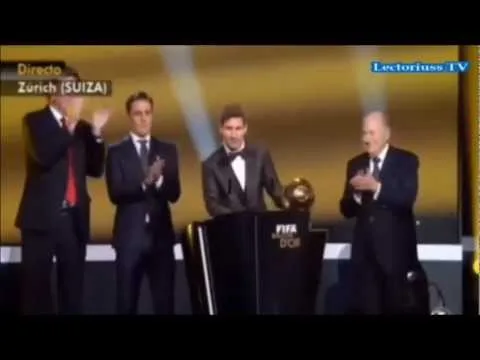 MESSI BALON DE ORO 2013 – LIONEL MESSI GANA EL BALON DE ORO