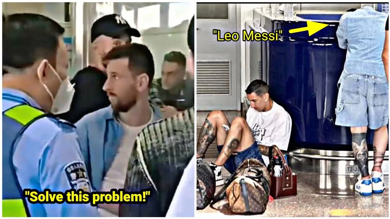 Lionel Messi’s reaction when he had a problem with his