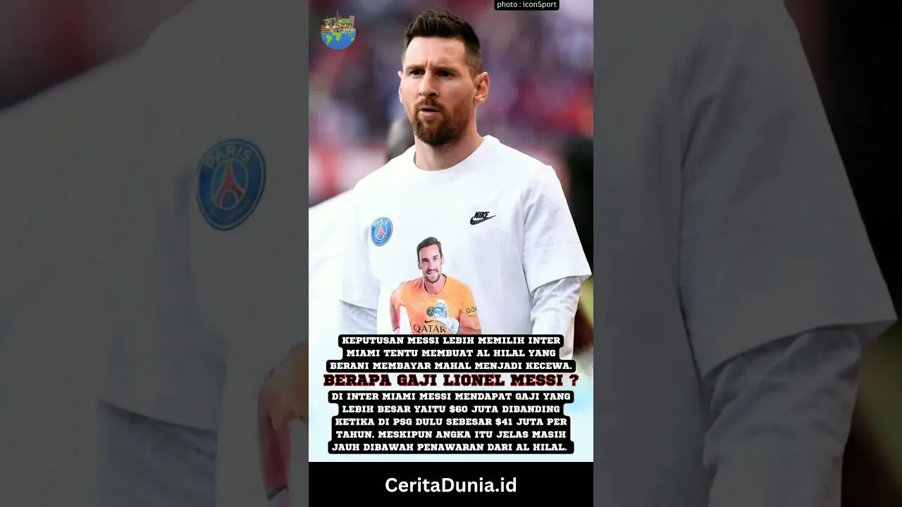 Berapa Gaji Lionel Messi #intermiami #messi