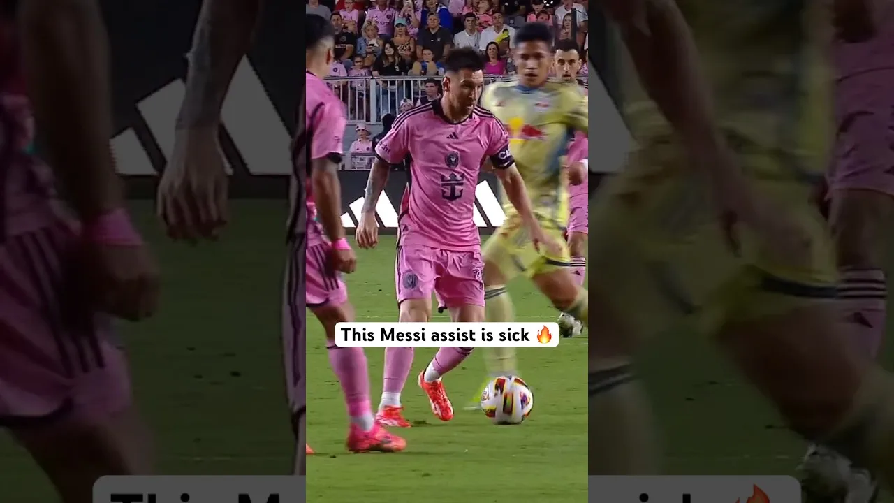 Cet angle de l’assistance de Messi est fou! 🔥 #soccer #Pass
