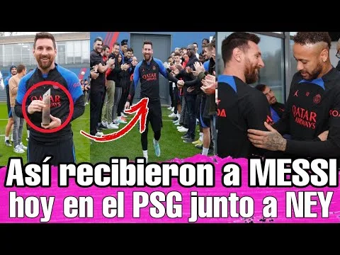 Asi RECIBIERON a LEO MESSI HOY en el PSG tras su LLEGADA  a