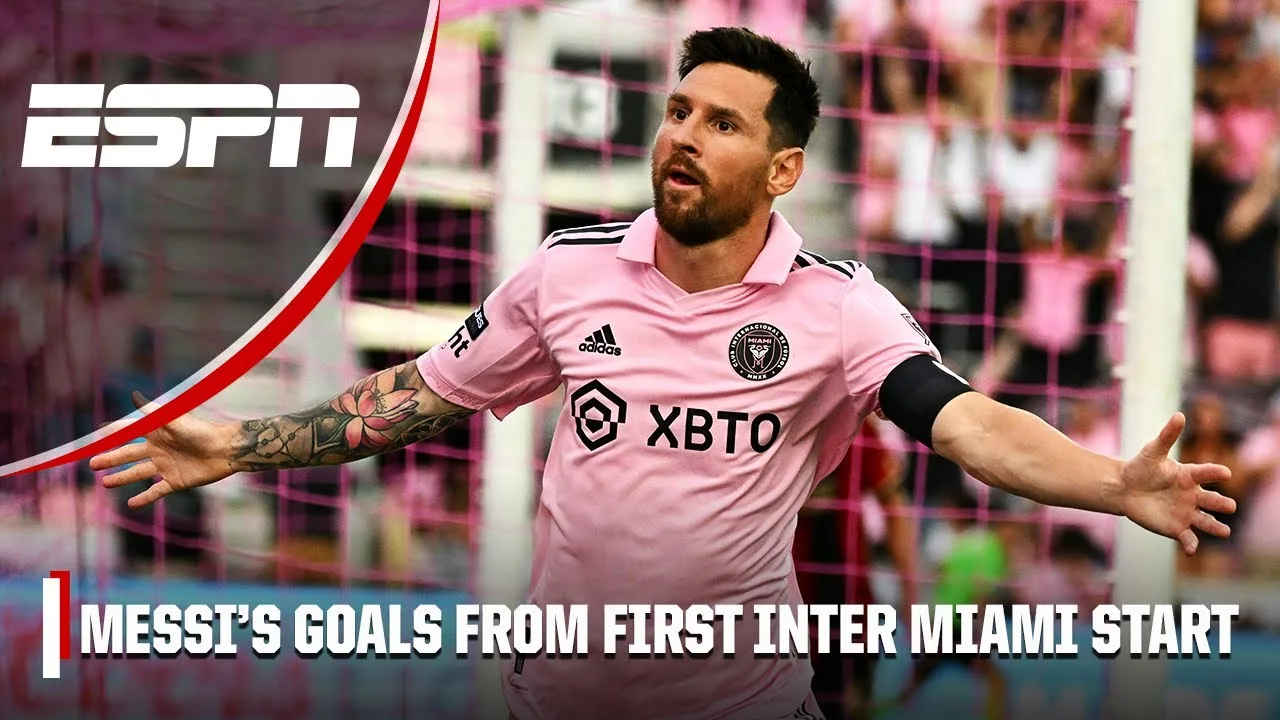 Messi doubles up for 2 goals in first half of starting debut