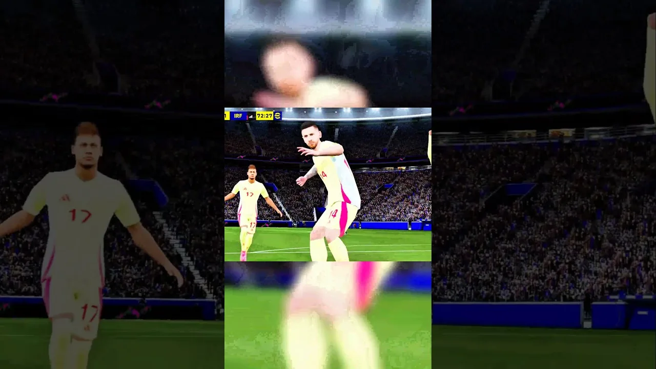 « Regardez l’incroyable tir swing de Lionel Messi qui visait le fond des filets. » #Messi #efootball