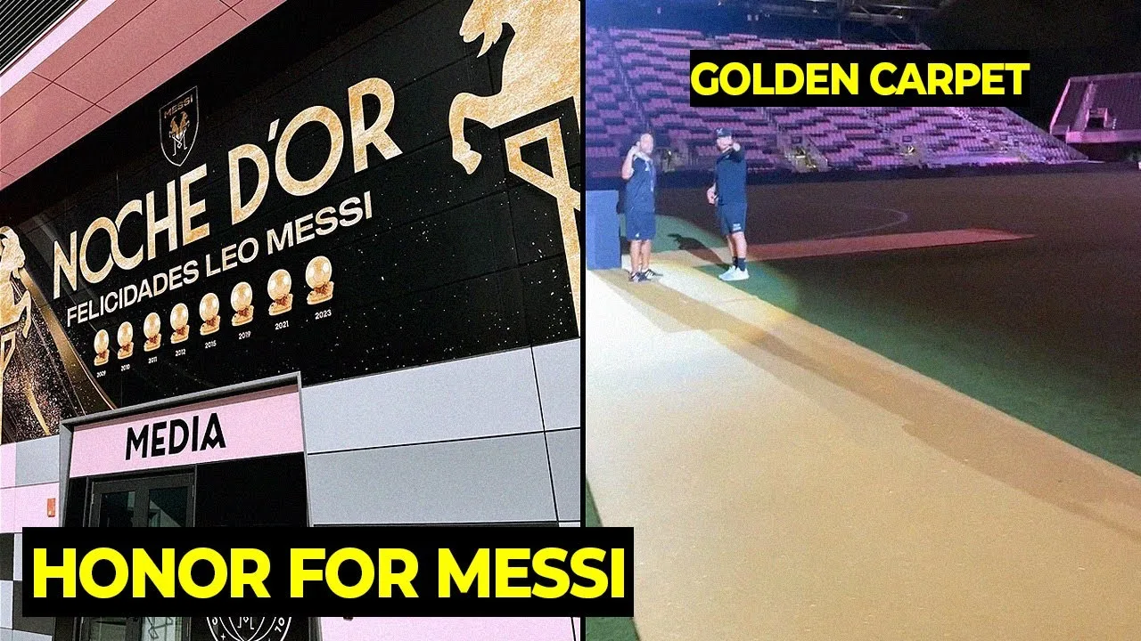 Inter Miami preparations Lionel Messi Ballon d’Or for