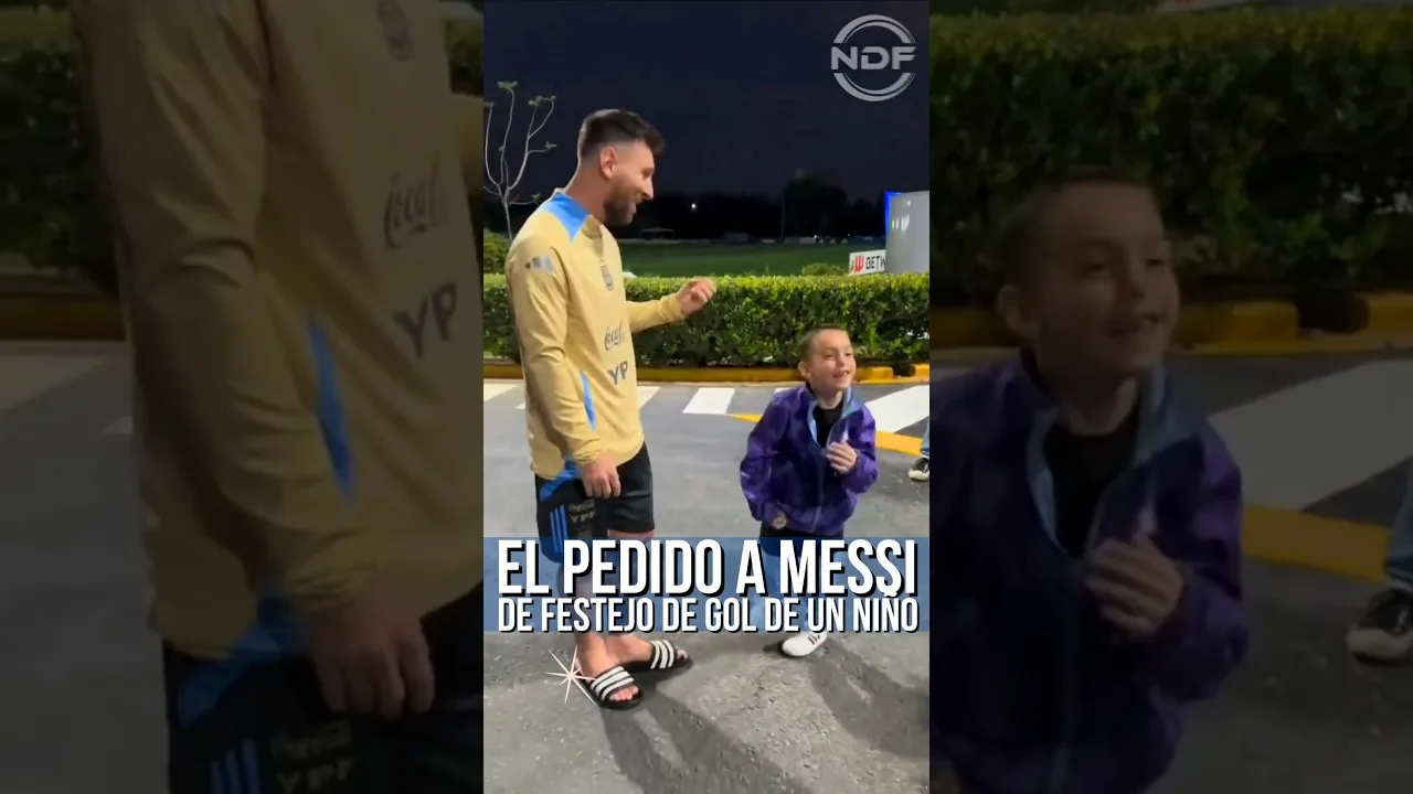 Un enfant a demandé à Leo Messi de célébrer un but en dansant de cette façon 😂