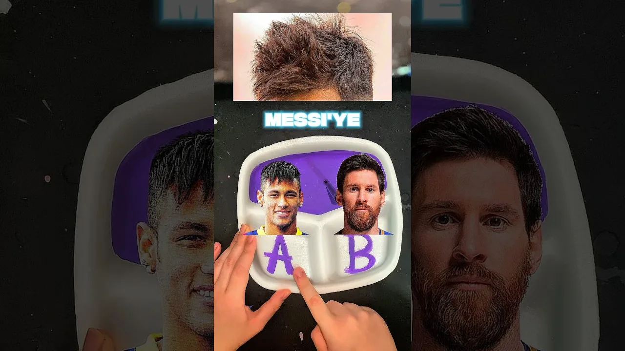 Bu Saç Neymar’ın mı? Lionel Messi’nin mi? #messi #neymar #futbol #saç