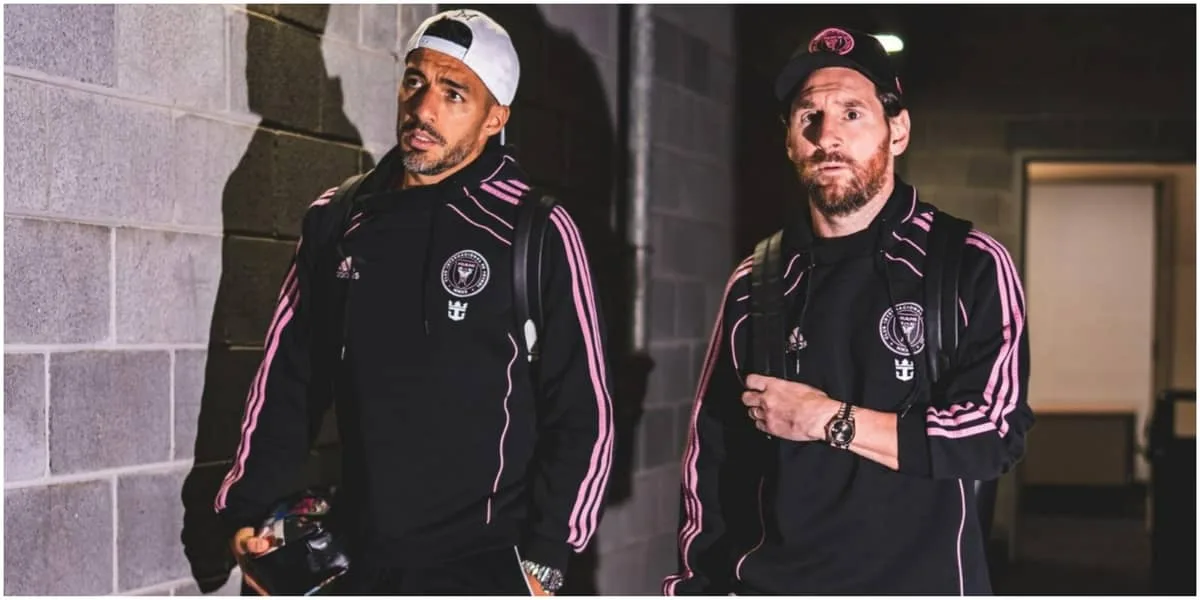Lionel Messi et Luis Suarez dévoilent le nouveau club de football Deportivo LSM en Uruguay