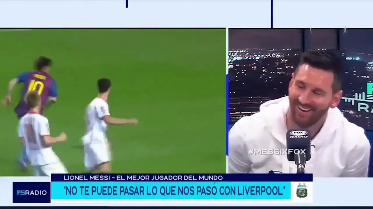Messi reacciona a sus mejores goles