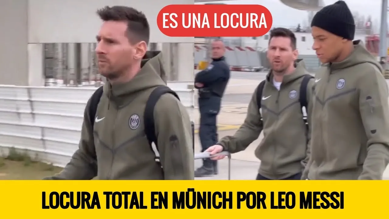 LOCURA DE LOS HINCHAS DEL PSG EN MÜNICH CON LA LLEGADA DE