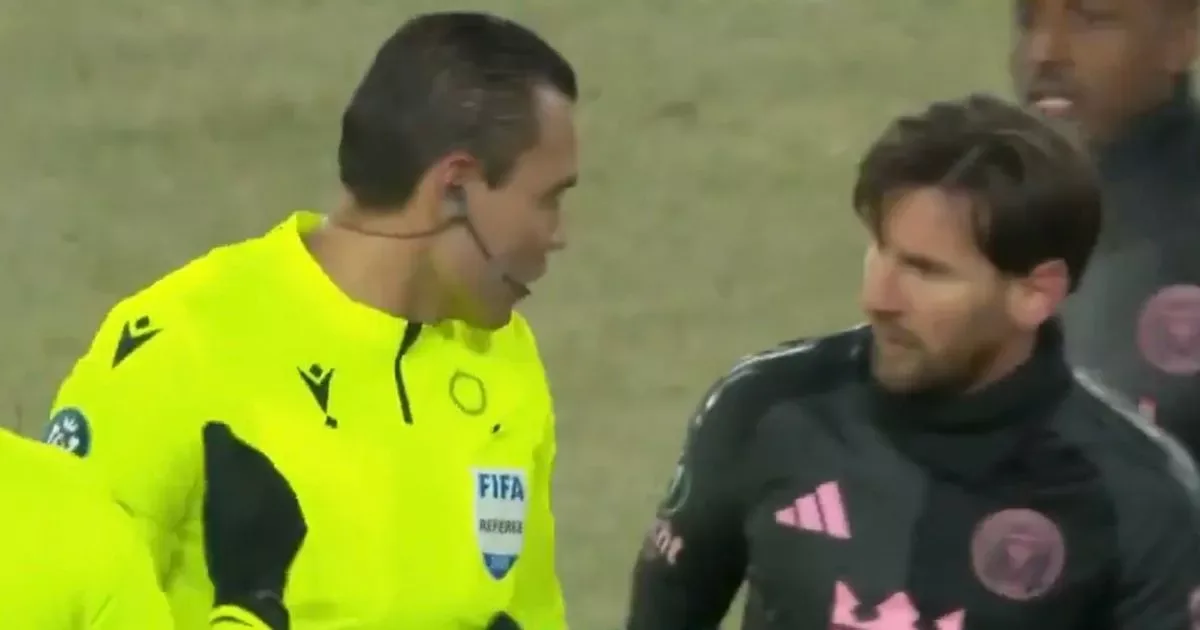 L’arbitre qui a plaidé à Lionel Messi après le match «a atterri avec une interdiction de six mois»