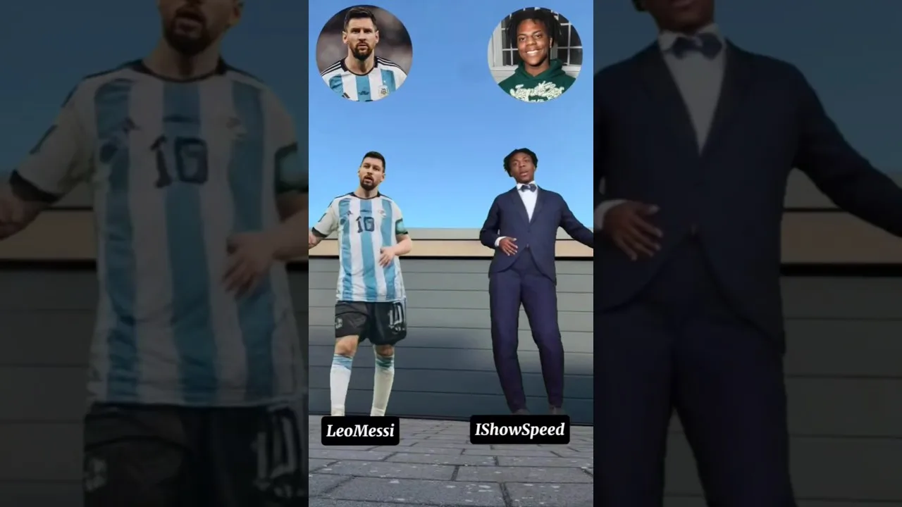IShowSpeed y Lionel Messi Bailando Bailalo Rocky Trend Tiktok #ishowspeedshorts #messi #ishowspeed