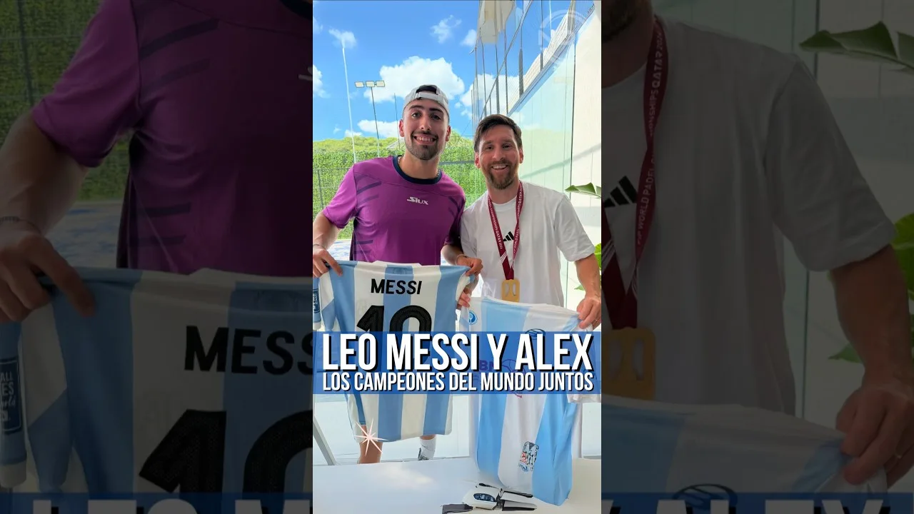 Leo Messi a reçu Alex Chozas, le champion du monde de Padel 🤩
