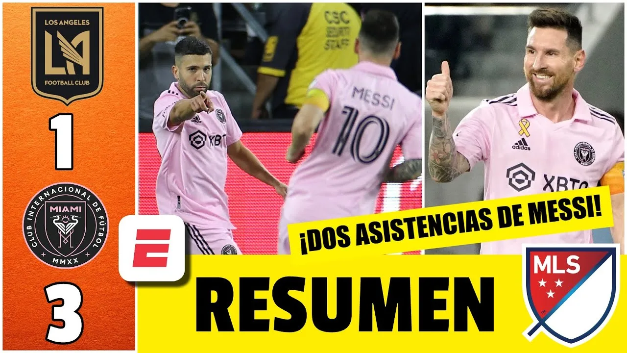 DOBLE ASISTENCIA DE MESSI para goles de ALBA y CAMPANA e