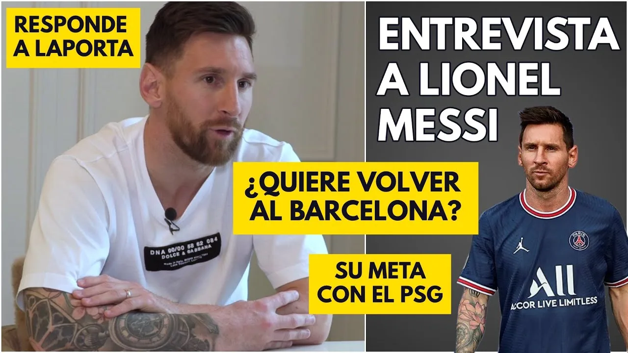 ENTREVISTA a MESSI. Sigue DOLIDO. Habla de su FRICCIÓN con