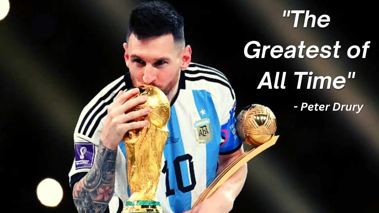 Peter Drury POETIC commentary on Lionel Messi winning the