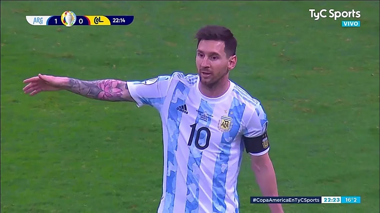 Lionel Messi vs Colômbia – 06/07/2021