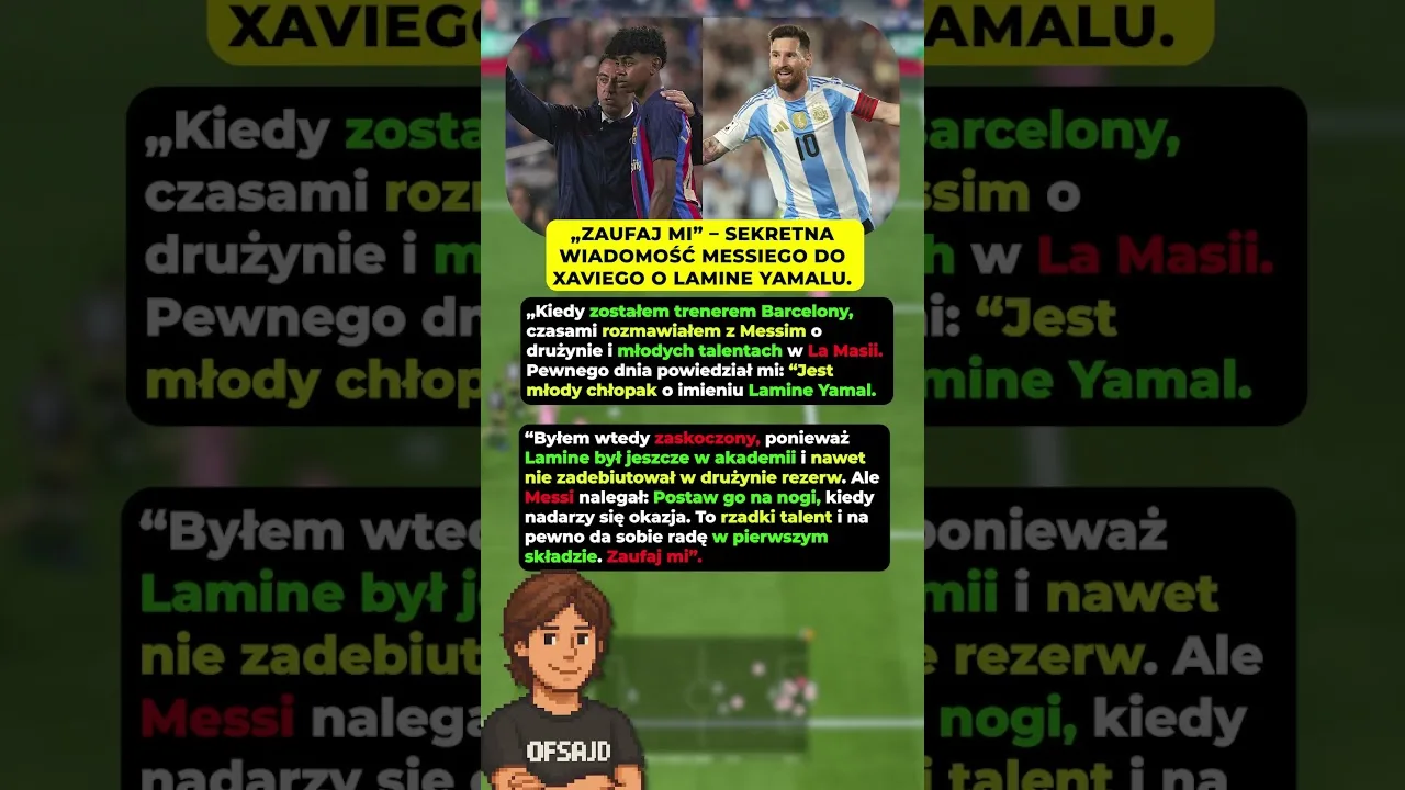 LEO MESSI A CONSEILLÉ À XAVI DE DONNER UNE CHANCE À YAMAL ! #football