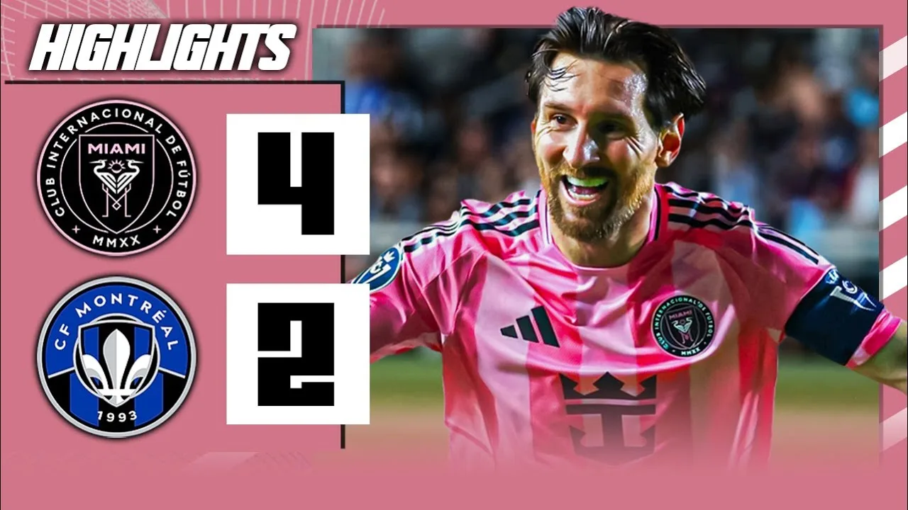 Messi laisse tomber Masterclass et créant l’histoire aux États-Unis | Inter Miami vs Montréal 4-2 | POINTS FORTS