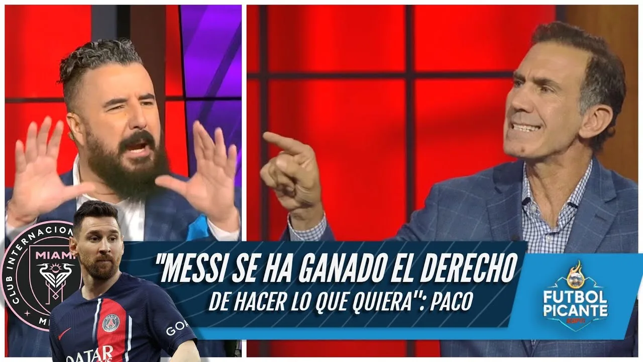 Álvaro Morales critica a Messi por ir a Miami y Paco Gabriel