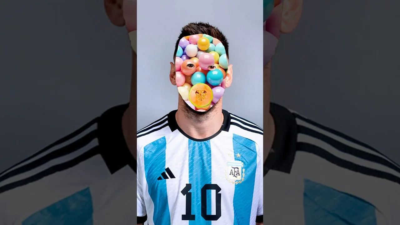 🐐⚽ Joueur de football de chèvre ASMR – Lionel Messi Face Care! 🎧✨