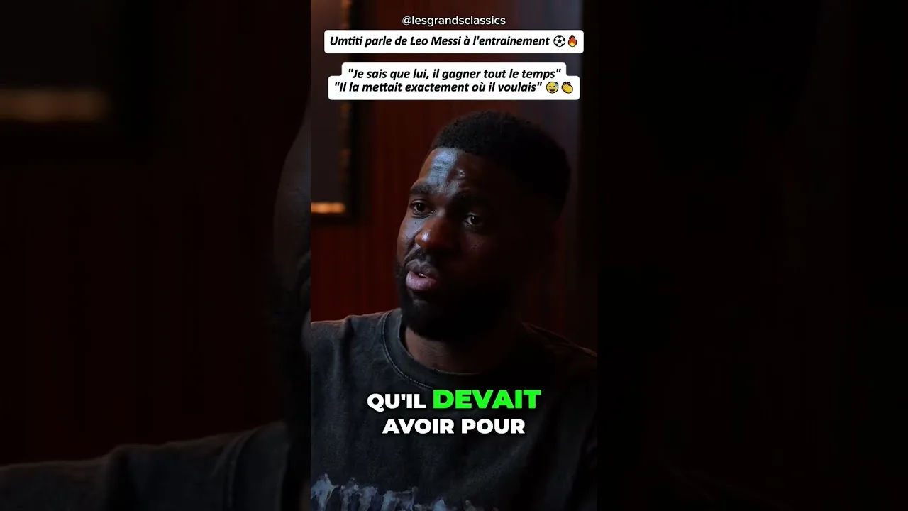 Umtiti parle de Leo Messi à l’entraînement 🐐🇦🇷 #football