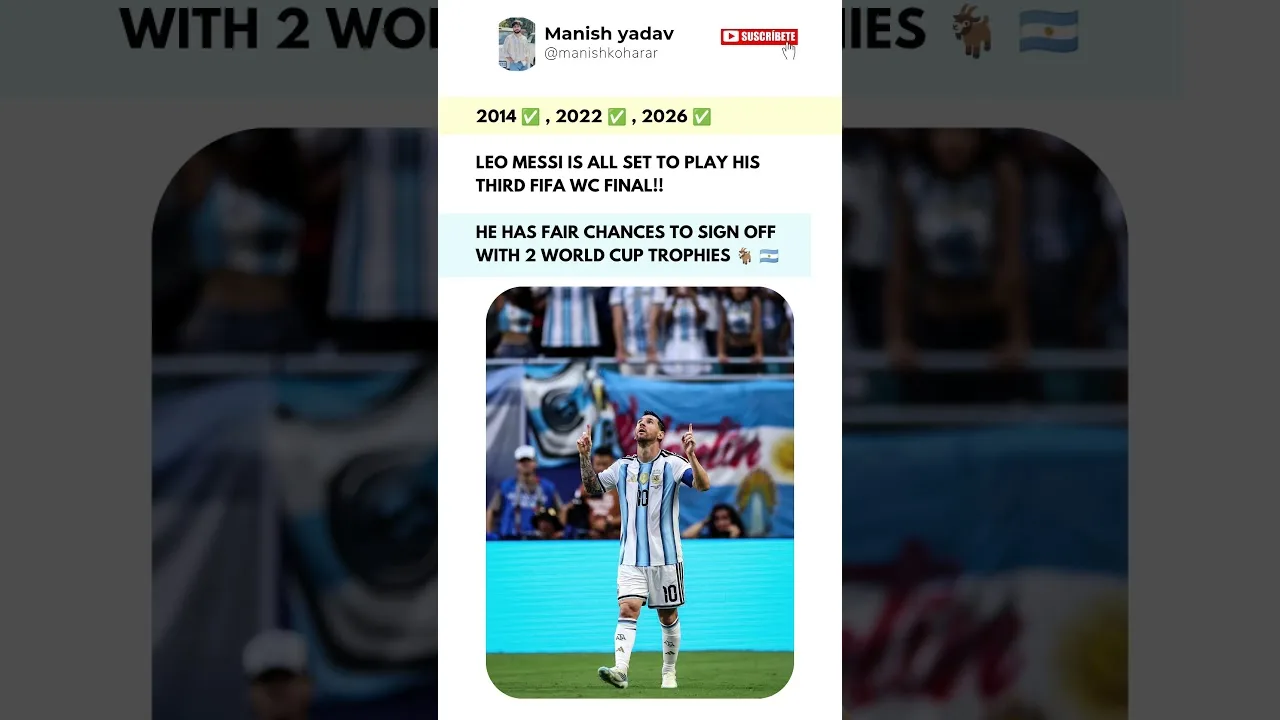 Leo Messi atteint sa 3ème finale de Coupe du monde ! 🇦🇷
