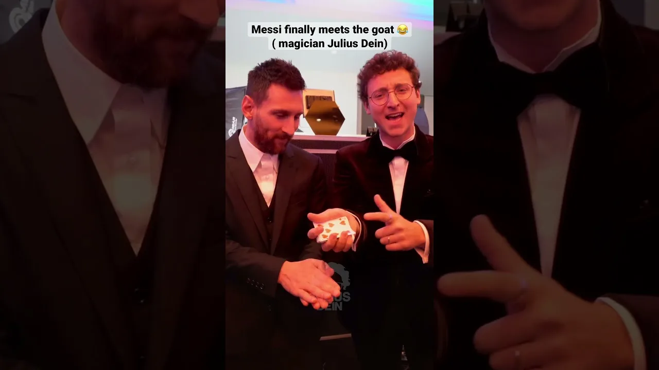 Messi fooled by Julius Dein (magician  ) …  #leomessi