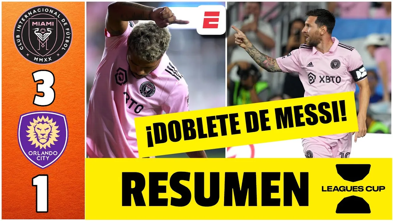 MESSI, ESPECTACULAR. Doblete y el Inter Miami pasó a octavos