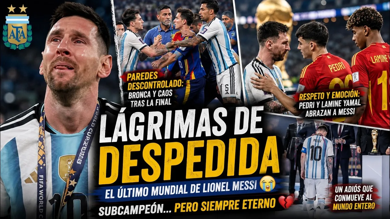 🚨 LA COLÈRE DE PAREDES et LE CRI DE MESSI : les images que personne n’a vues de la finale 😭🔥