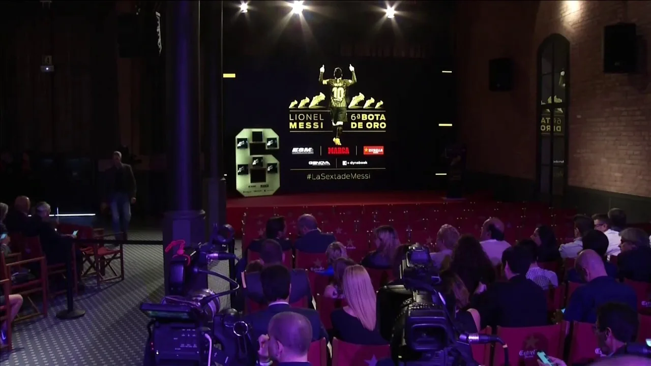 Live Now Sports | Lionel Messi receives his sixth Golden