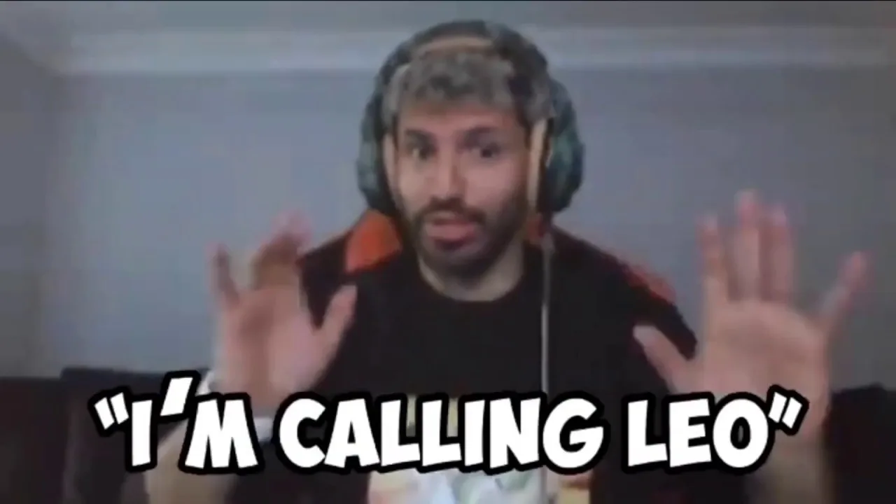 AGUERO CALLS MESSI WHILE STREAMING FIFA ! (English