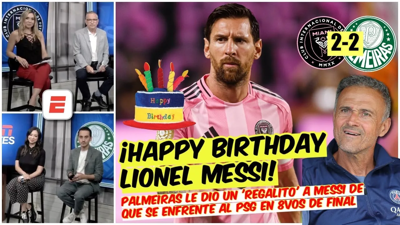 Lionel Messi aura 38 ans et Palmeiras a donné le PSG comme cadeau d’anniversaire | Exclusif