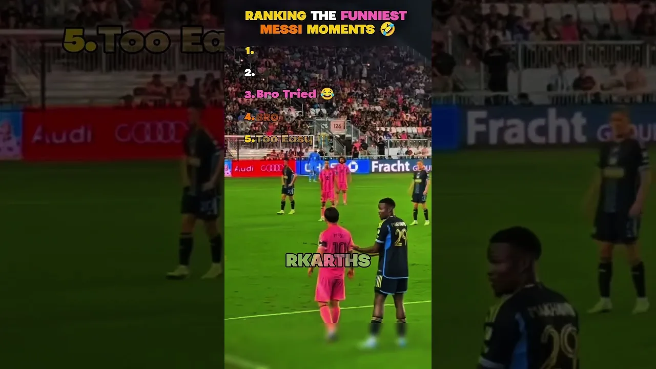 Classement Les moments les plus drôles de Lionel Messi 😂 #shorts #messi #intermiami #football #usa