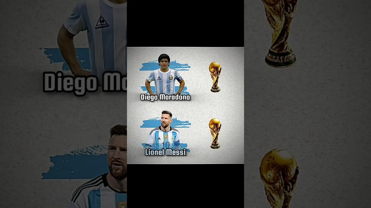 Diego Maradona contre Lionel Messi ❤️‍🩹💀#shorts #football #viralvideo